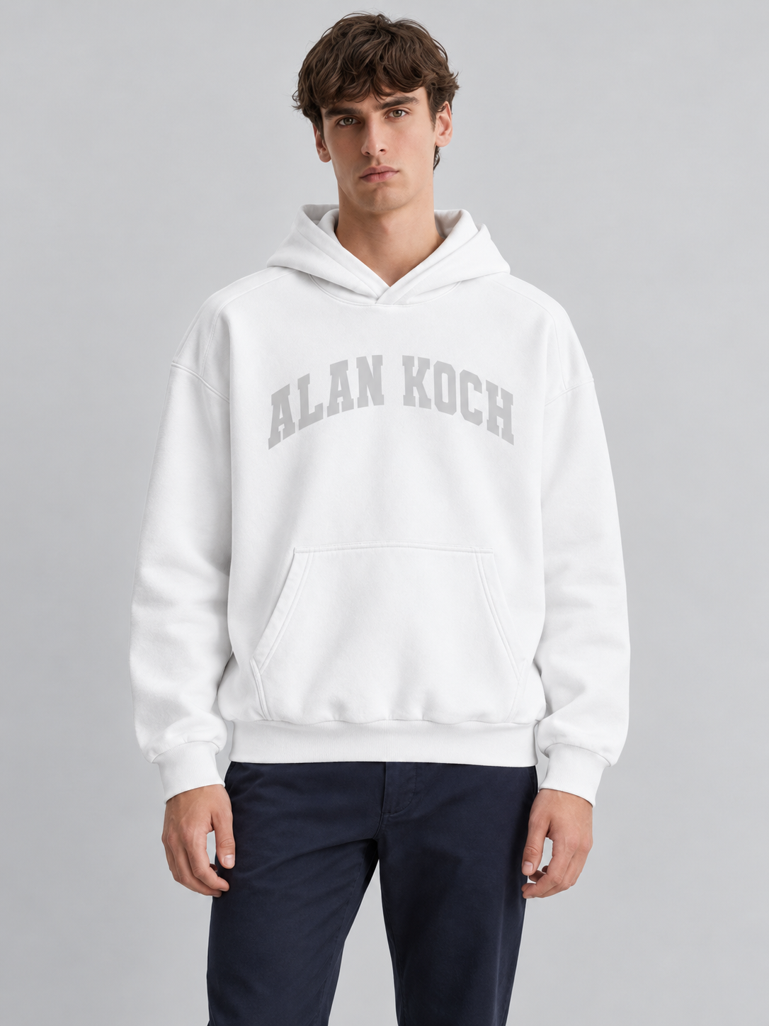 Varsity Classic Pullover Hoodie – Arctic White