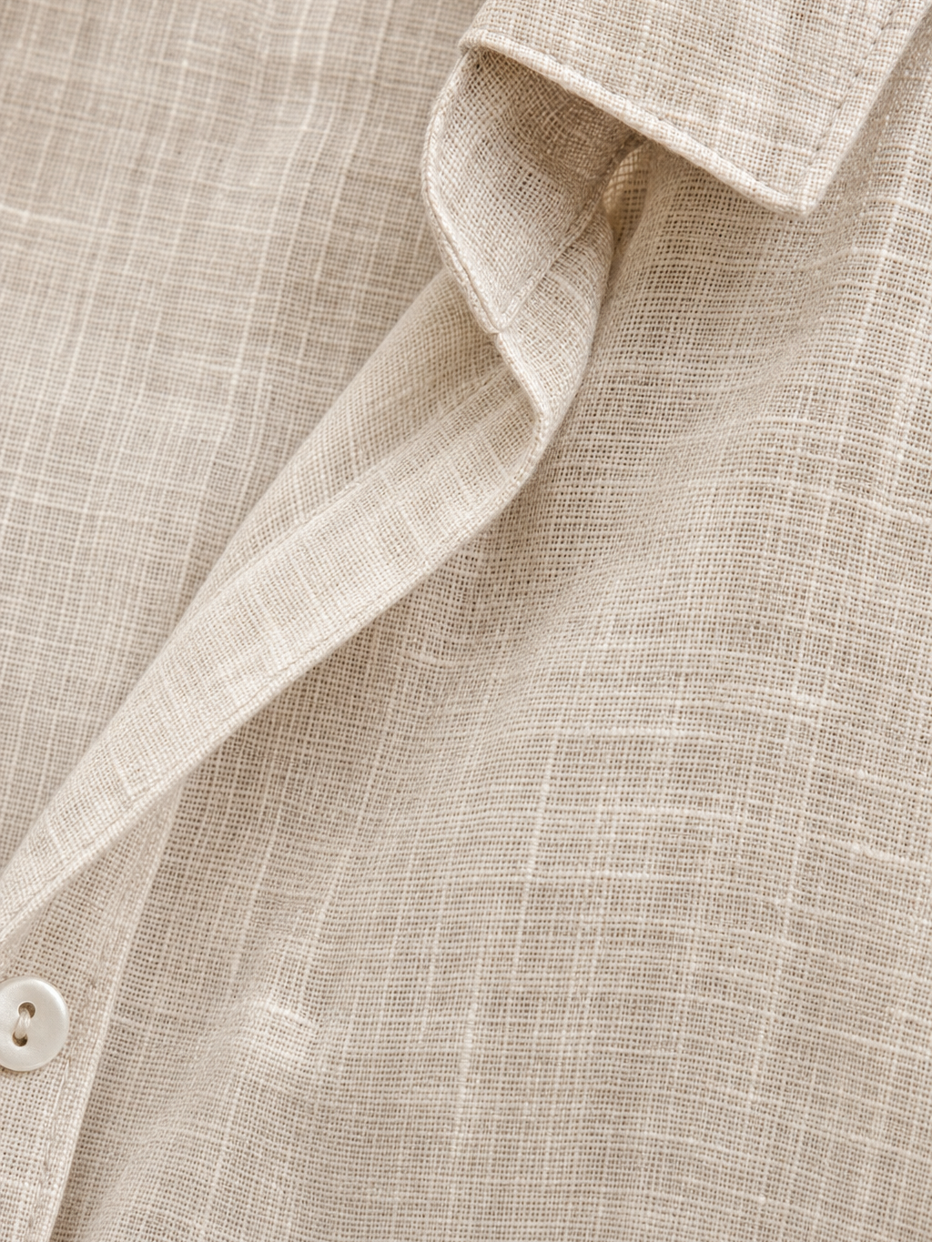 Resort Airweave Shirt – Oat – close-up detail