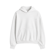 Signature Relaxed Hoodie – Arctic White