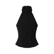 BLACK HIGH NECK TOP