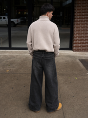 The Signature House Denim – Ash Graphite – model back