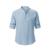 CAPRI LINEN SUMMER SHIRT SKY BLUE
