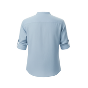 CAPRI LINEN SUMMER SHIRT SKY BLUE