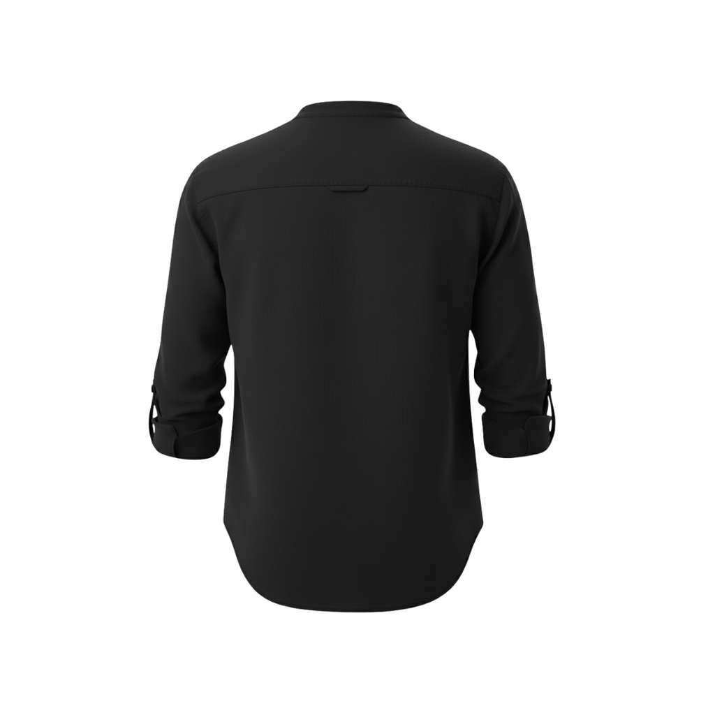 CAPRI LINEN SUMMER SHIRT BLACK