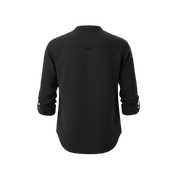 CAPRI LINEN SUMMER SHIRT BLACK