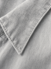 Classic Mercer Shirt – Ash – close-up detail