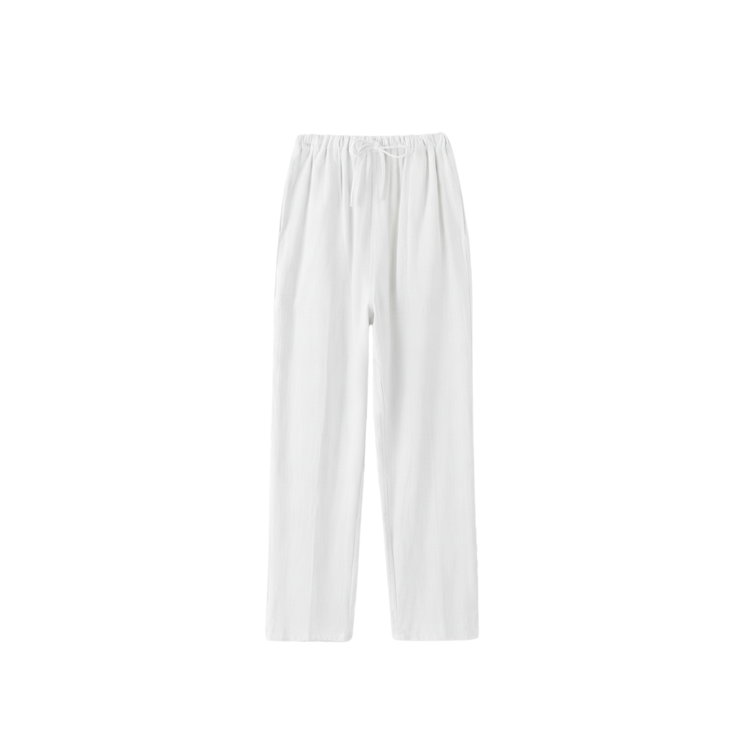 LINEN PANTS WHITE