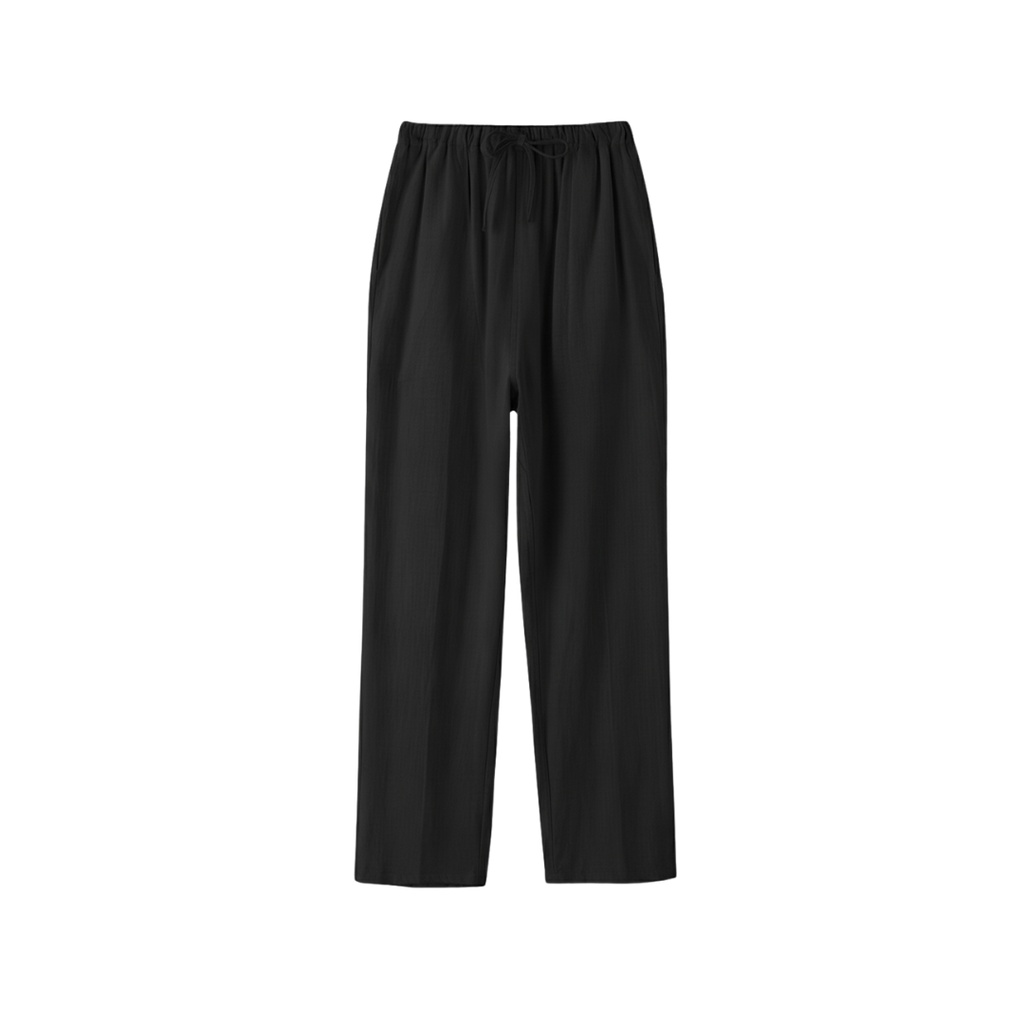 LINEN PANTS BLACK