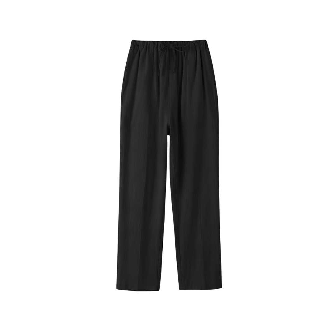 LINEN PANTS BLACK