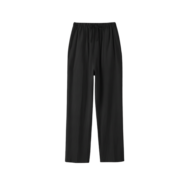 LINEN PANTS BLACK