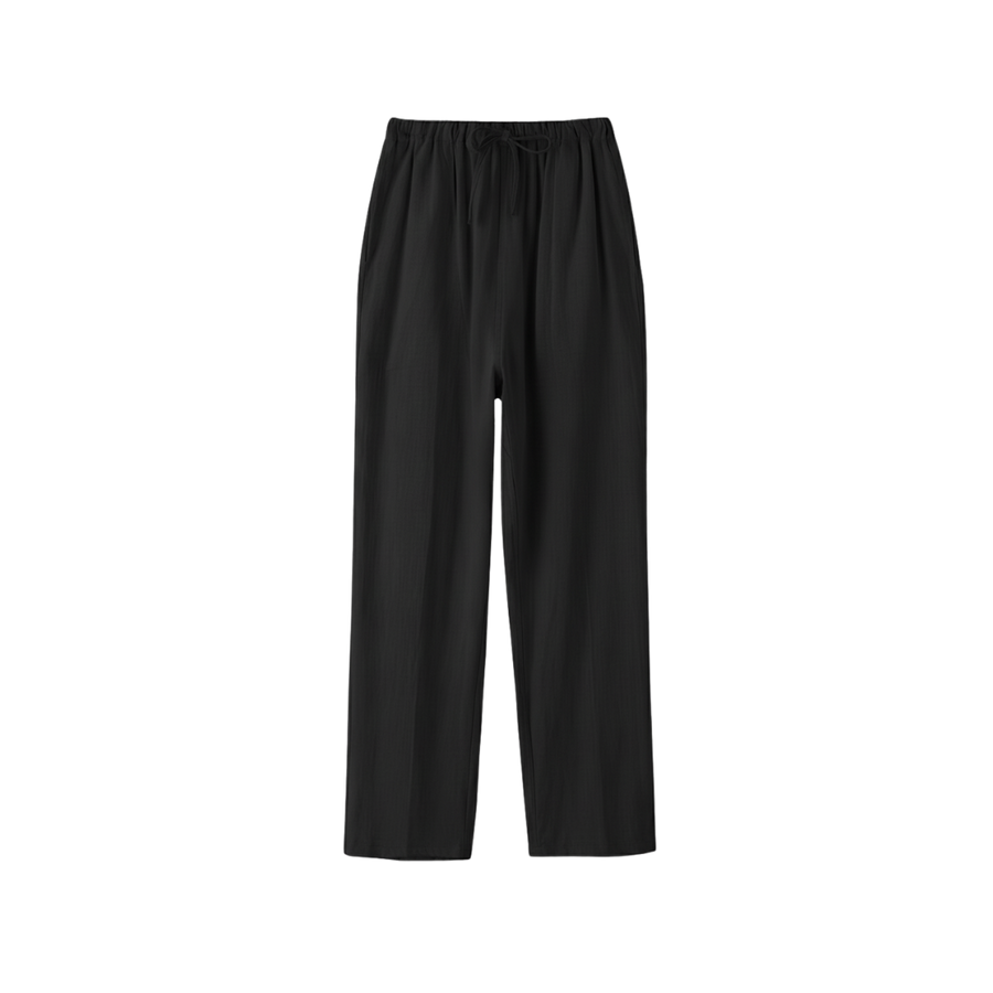 LINEN PANTS BLACK