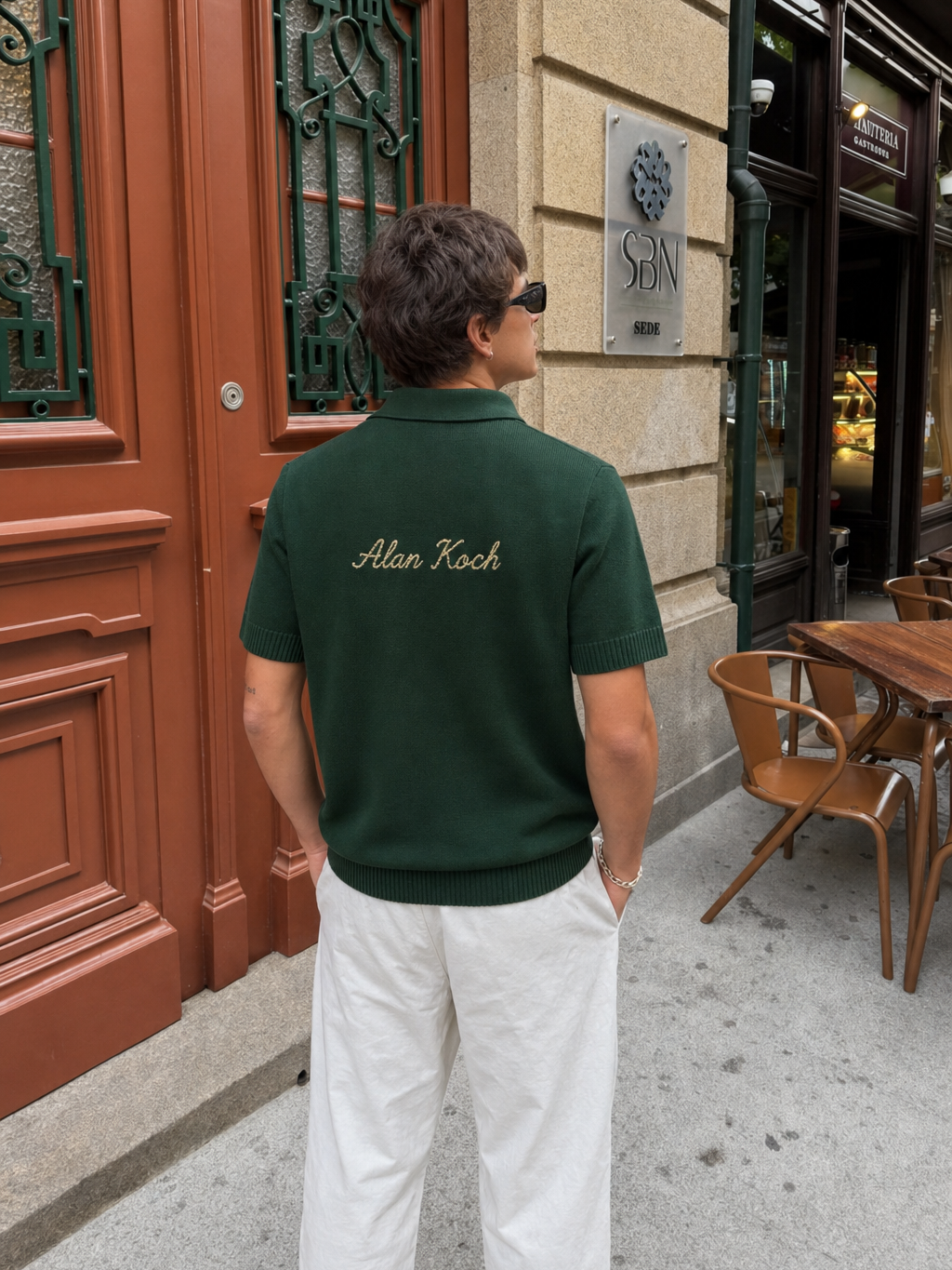 Polo Club Rider Quarter Zip T-shirt - Forest