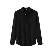 LINEN SHIRT BLACK