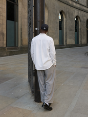 Alan Koch Noir Heritage White Shirt – model back