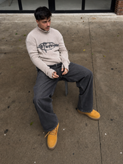 The Signature House Denim – Ash Graphite – model front