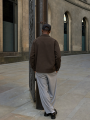 Urban Field Utility Jacket – Dark Cocoa – model back