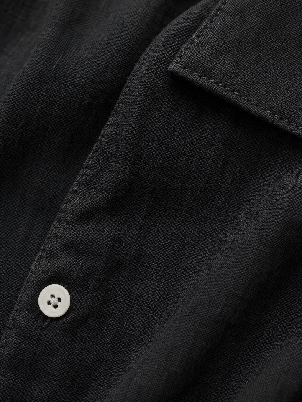 LINEN SHIRT BLACK