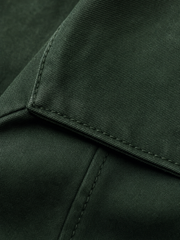Urban Field Utility Jacket – Forest Green – close-up detail