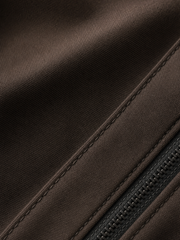 Urban Field Utility Jacket – Dark Cocoa – close-up detail