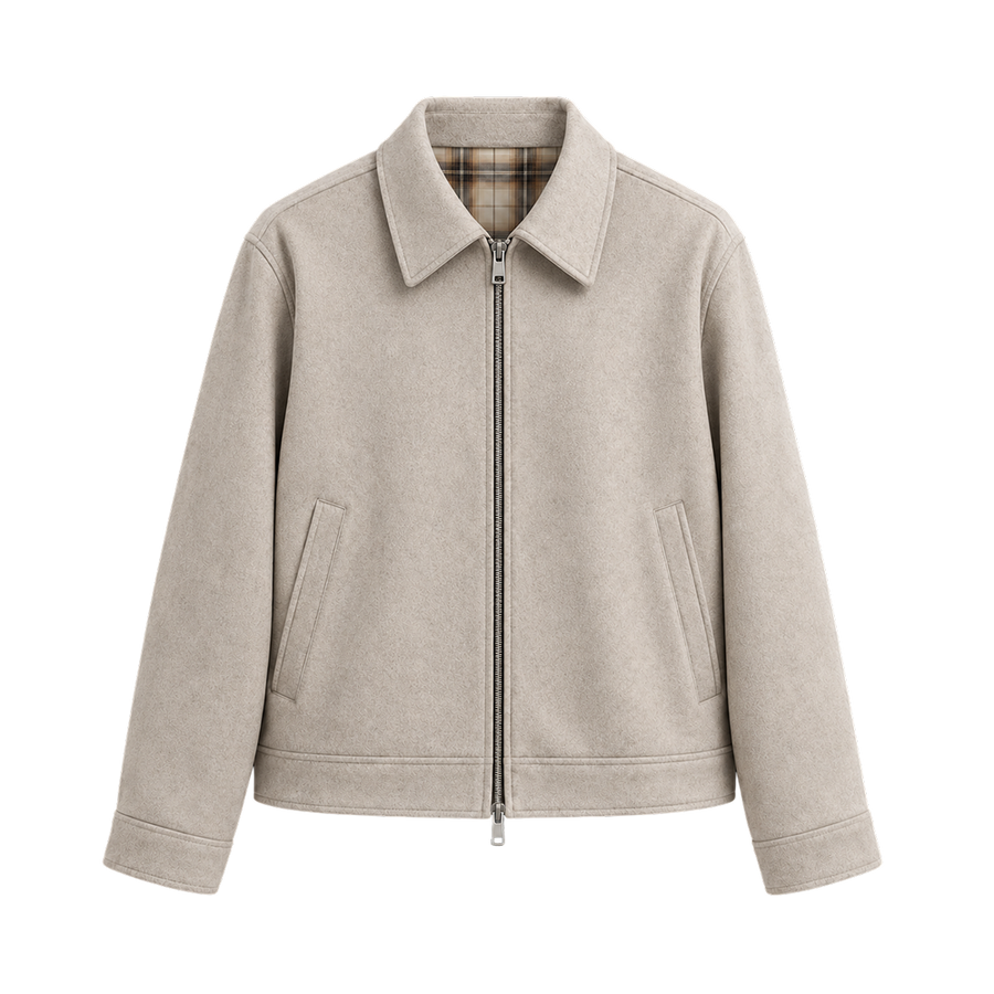 Alan Koch Heritage Dual Zip Jacket – Oatmeal