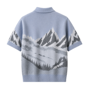 Alpine Horizon Knit Polo T-Shirt
