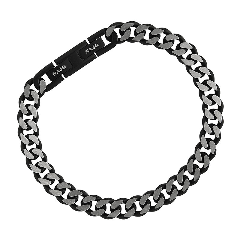 Alan Koch Nero Curb Chain Bracelet (Bold)