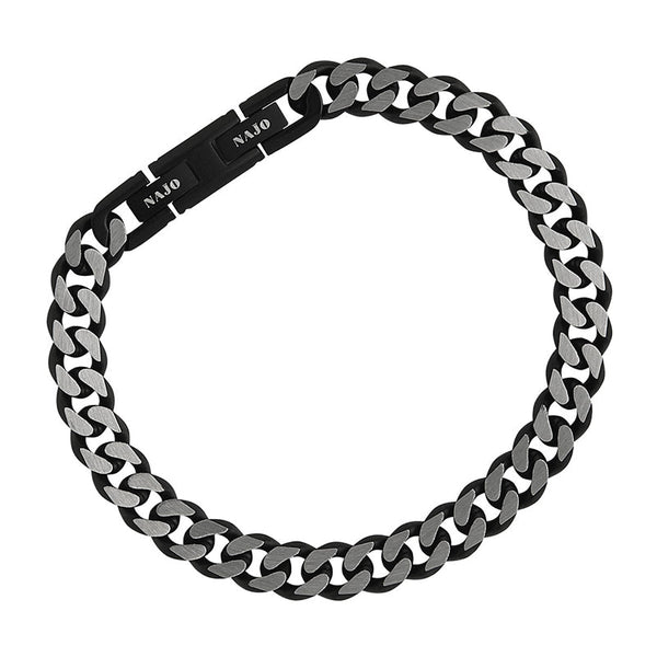 Alan Koch Nero Curb Chain Bracelet (Bold)