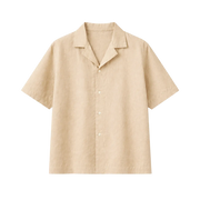 Brushed Cotton Shirt – Almond Beige