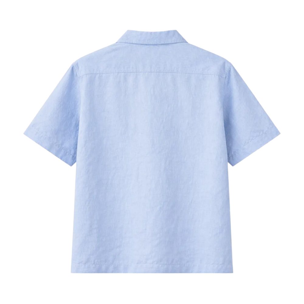 Brushed Cotton Shirt – Coastal Blue