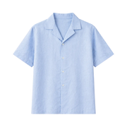 Brushed Cotton Shirt – Coastal Blue