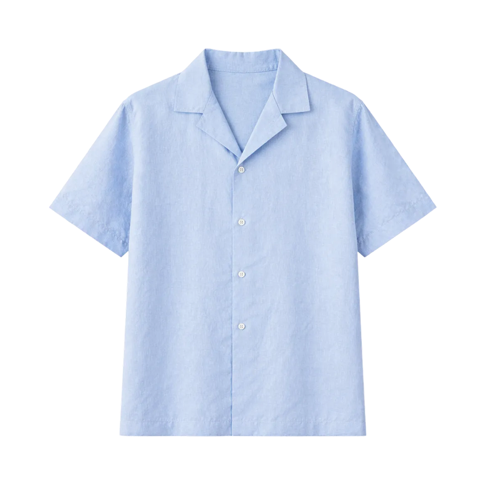 Brushed Cotton Shirt – Coastal Blue
