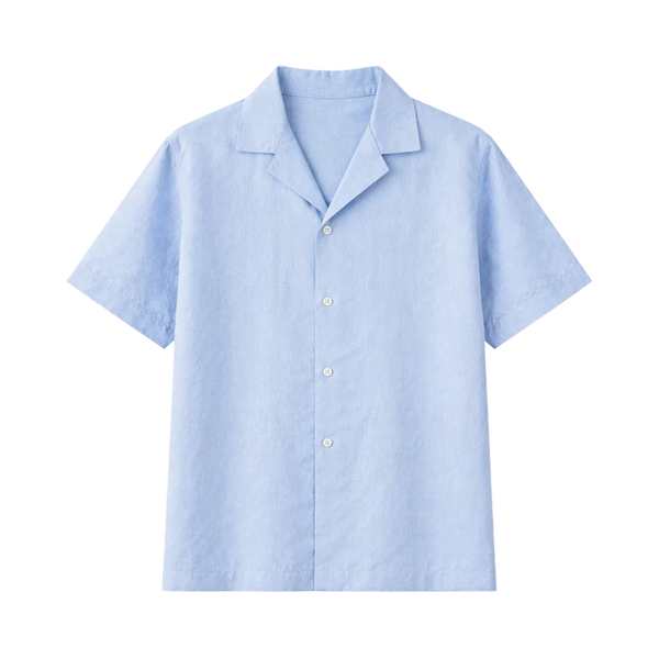 Brushed Cotton Shirt – Coastal Blue