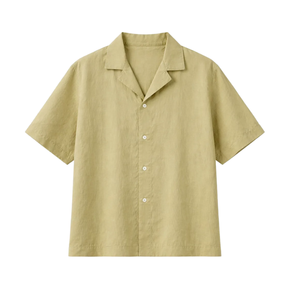 Brushed Cotton Shirt – Dune Olive
