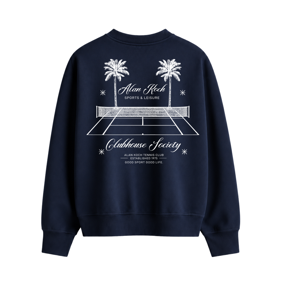 Calabasas Classic Racquet Club Graphic Sweatshirt – Midnight Navy