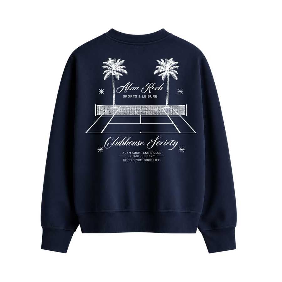 Calabasas Classic Racquet Club Graphic Sweatshirt – Midnight Navy