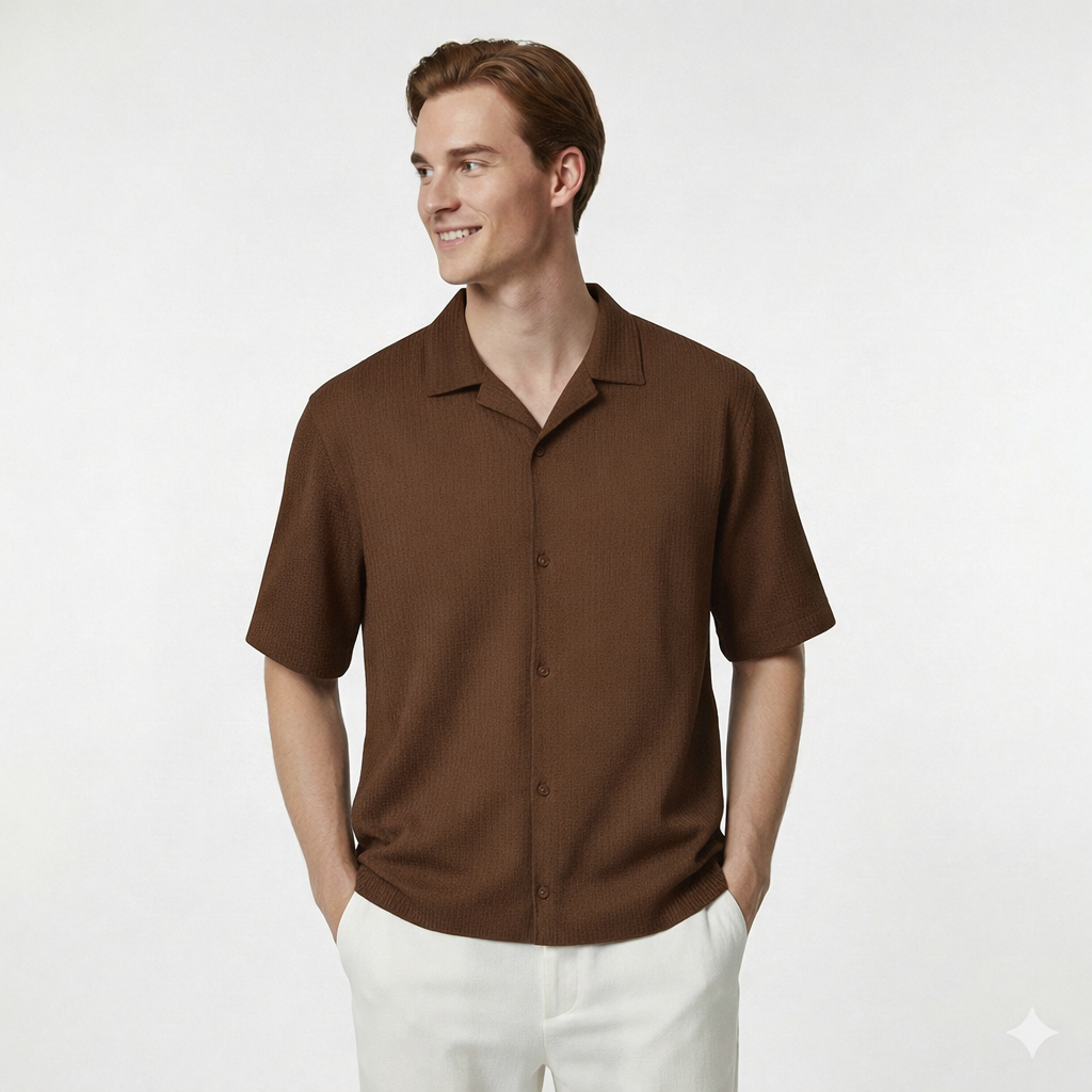 Waffle Shirt Brown