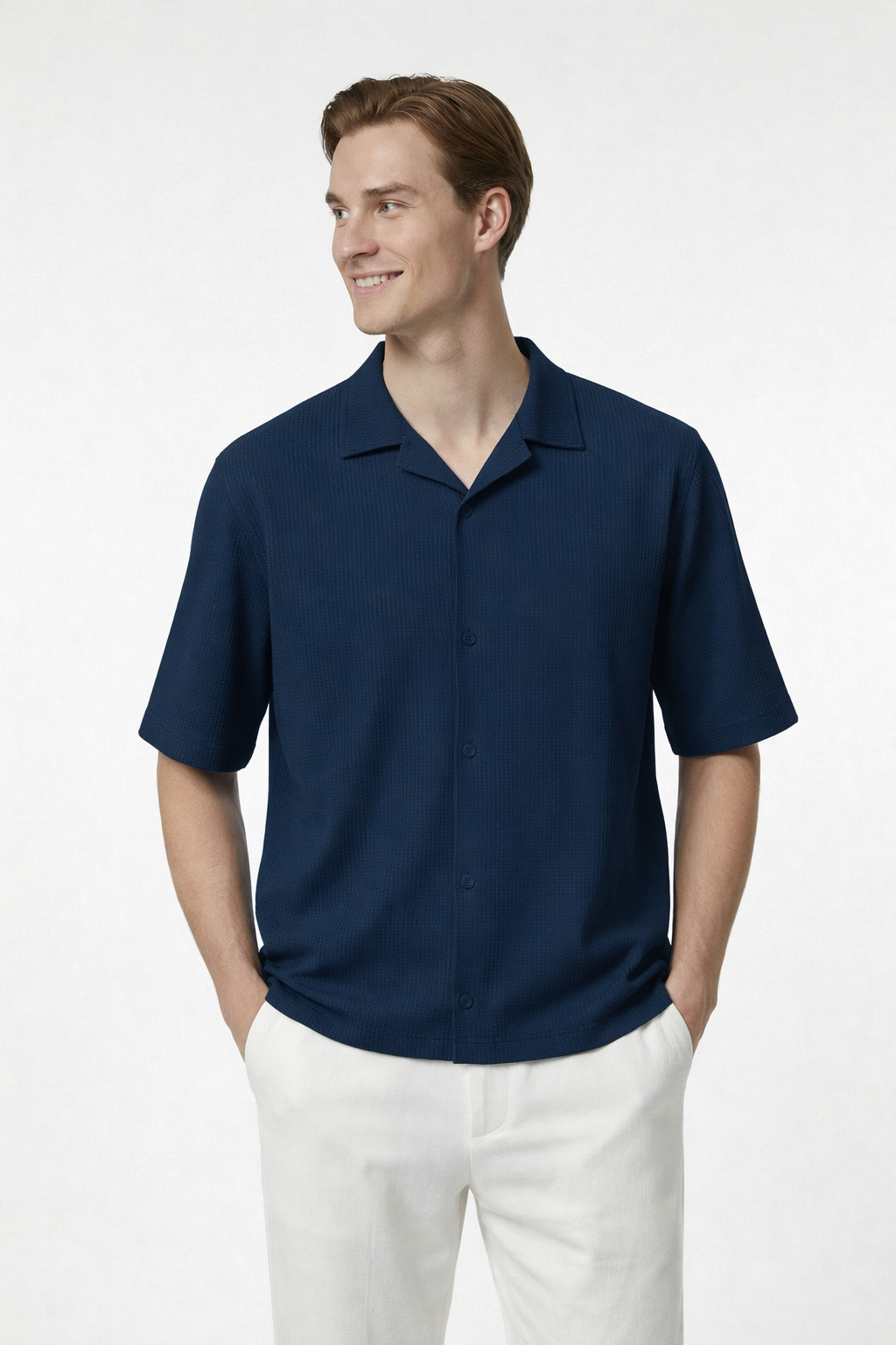 Waffle Shirt Teal