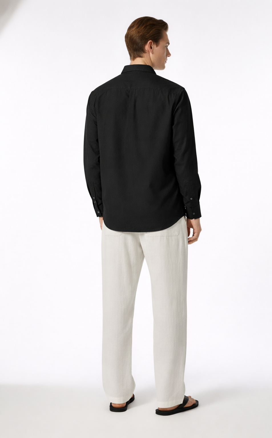 LINEN SHIRT BLACK