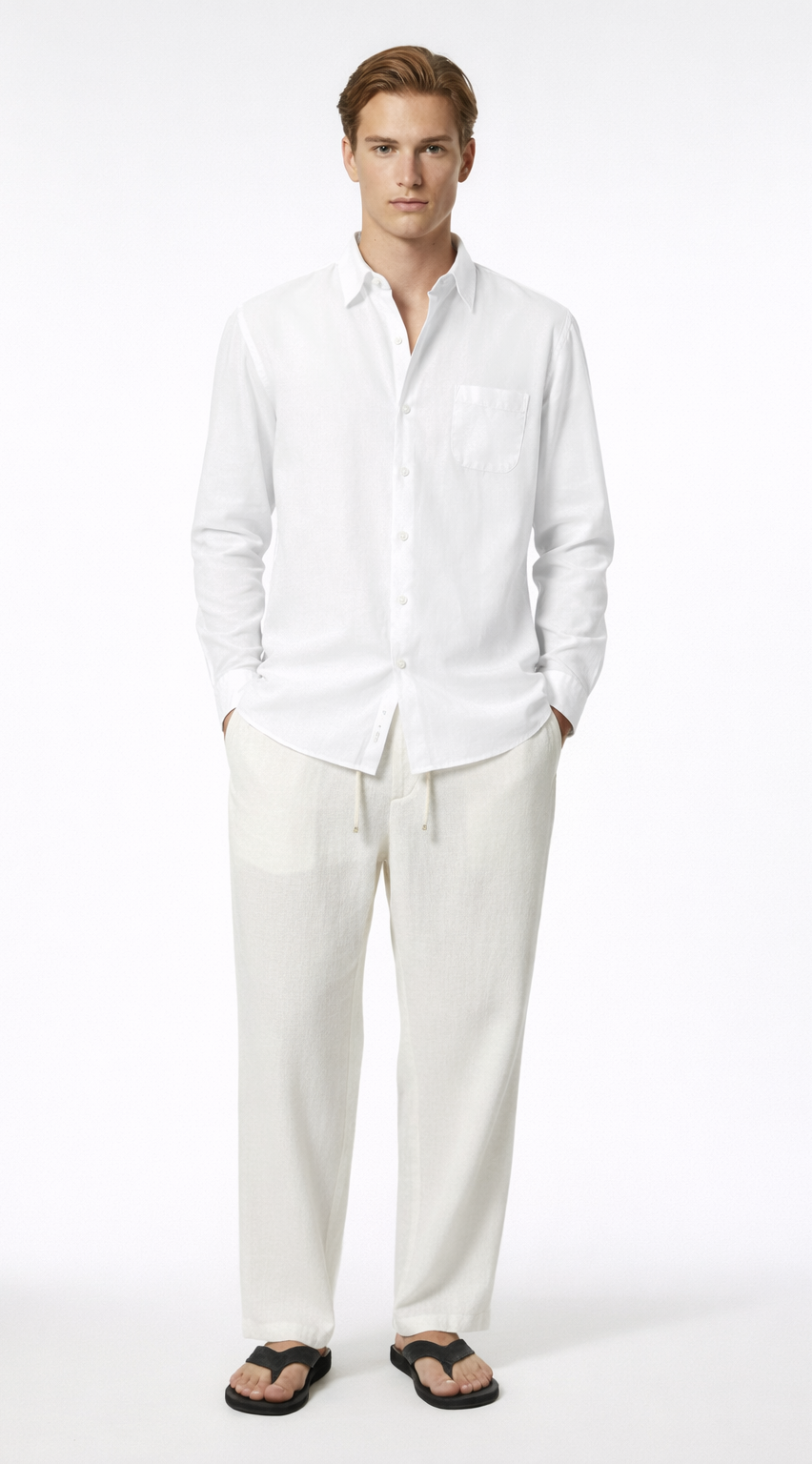 LINEN SHIRT WHITE
