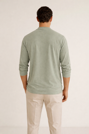 Classic Henley Long Sleeve – Vintage Sage