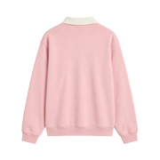 Classic Crest Polo Sweatshirt – Blush Pink