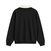 Classic Crest Polo Sweatshirt – Jet Black