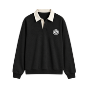Classic Crest Polo Sweatshirt – Jet Black
