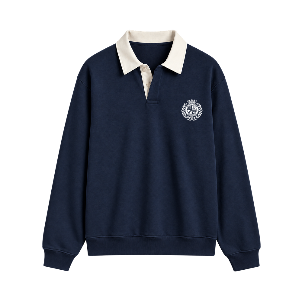 Classic Crest Polo Sweatshirt – Midnight Navy
