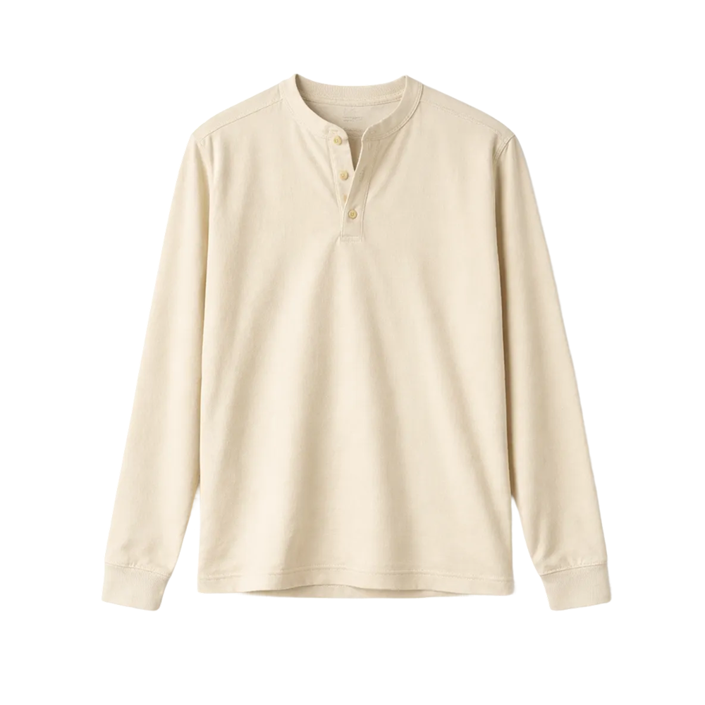 Classic Henley Long Sleeve – Oat