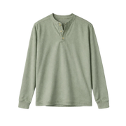 Classic Henley Long Sleeve – Vintage Sage