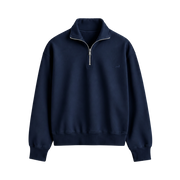 Classic Heritage Quarter-Zip Sweatshirt – Midnight Navy