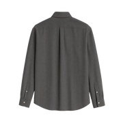 Classic Oxford Stripe Shirt – Charcoal