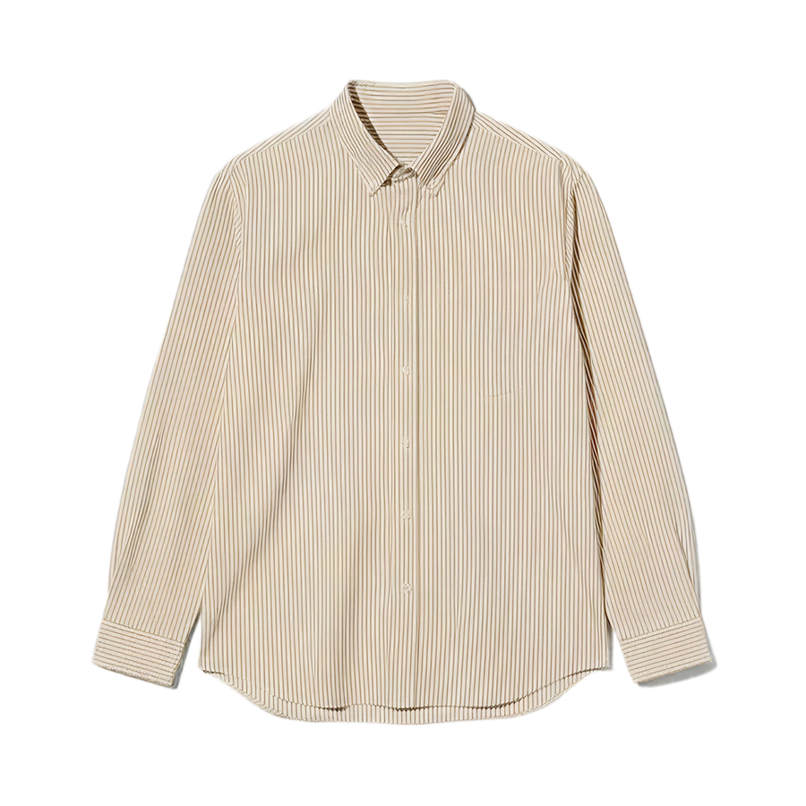 Classic Oxford Stripe Shirt – Ivory