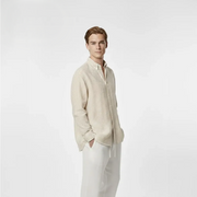 Classic Oxford Stripe Shirt – Ivory